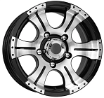 КиК Байконур 7x15 6x139,7 ET -5 Dia 110,1 (Алмаз черный)