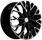 Khomen Wheels KHW1718 (Chery Tiggo 4/Exeed LX/Omoda C5) 7x17 5x108 ET 33 Dia 60,1 (Black-FP)