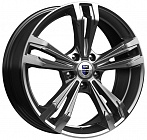 КиК Karrera Light 7x18 5x112 ET 35 Dia 66,6 (дарк платинум брайт)