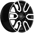Khomen Wheels KHW1723 (LC Prado/Lexus GX) 8x17 6x139,7 ET 25 Dia 106,1 (Black-FP)
