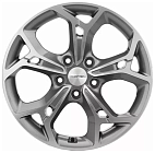 Khomen Wheels KHW1702 (Ford C-Max) 7x17 5x108 ET 50 Dia 63,35 (Gray-FP)