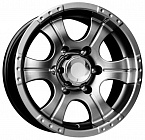 КиК Байконур 7x15 6x139,7 ET -5 Dia 108,5 (Дарк платнум)