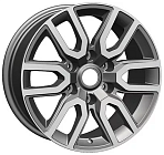 Khomen Wheels KHW1723 (JAC T6 Pickup) 8x17 6x139,7 ET 30 Dia 106,1 (Gray-FP)