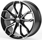 HRE 2159-SF085 8,5x19 5x120 ET 35 Dia 72,6 (Чёрный Глянцевый + Полированные Спицы + Темный Лак)