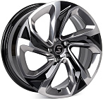 Skill SL526-CS266 8,5x20 5x120 ET 40 Dia 62,55 (чёрный глянцевый + полированные спицы под тёмным лаком)