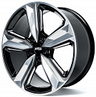 Skill SV107 10x22 5x150 ET 45 Dia 110,1 (чёрный + полированные спицы)