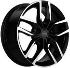 Khomen Wheels KHW1708 (Chery Tiggo 7pro) 6,5x17 5x108 ET 33 Dia 60,1 (Black-FP)