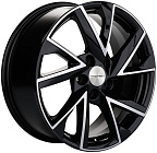 Khomen Wheels KHW1714 (Changan CS35/CS35 Pro) 7x17 5x110 ET 46 Dia 63,3 (Black-FP)
