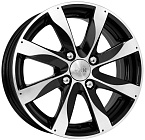 КиК Джемини (КС617) 6x15 4x108 ET 50 Dia 63,35 (Алмаз черный)